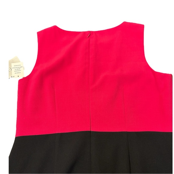 NWT Kasper Dress Sleeveless Sheath Color Block Gilded Age Keyhole - Picture 5 of 13